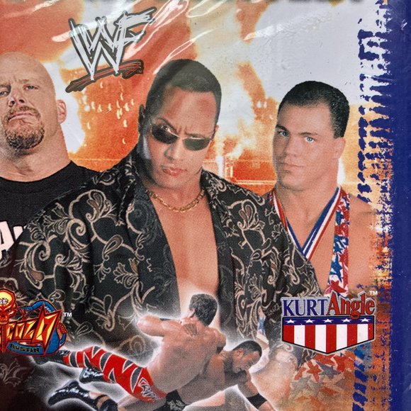 Vintage NWT  -WWF World Wrestling Federation Party Invites Ft. The Rock #13714 - Picture 3 of 6